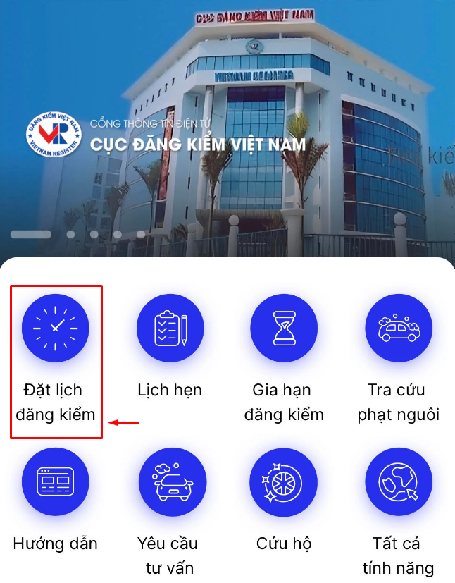 Cách tra cứu phạt nguội từ ứng dụng đăng kiểm 1